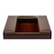Dacasso Chocolate Brown Leather Conference Room Organizer AG-3490 - alternate 2